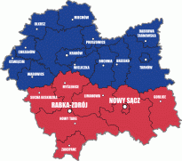 Małopolska - powiaty: nowotarski, suski, myślenicki, limanowski, tatrzański